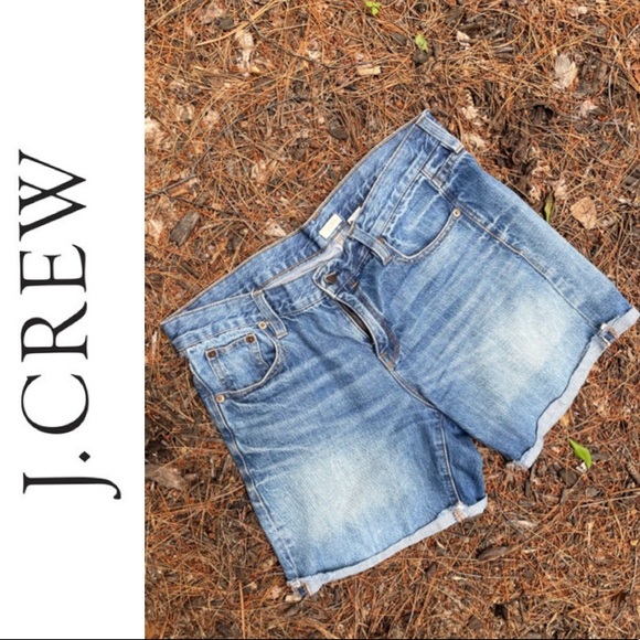 J. Crew Pants - J. Crew Boyfriend Cutofff Shorts 27 Denim
